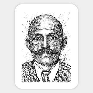 GEORGE GURDJIEFF ink portrait Sticker